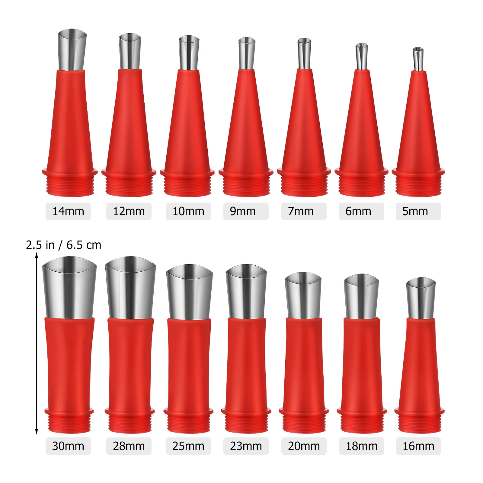 1 jeu de pointes de calfeutrage, buses de précision en acier inoxydable, Application de calfeutrage lisse, Kit applicateur d'extension de calfeutrage réutilisable