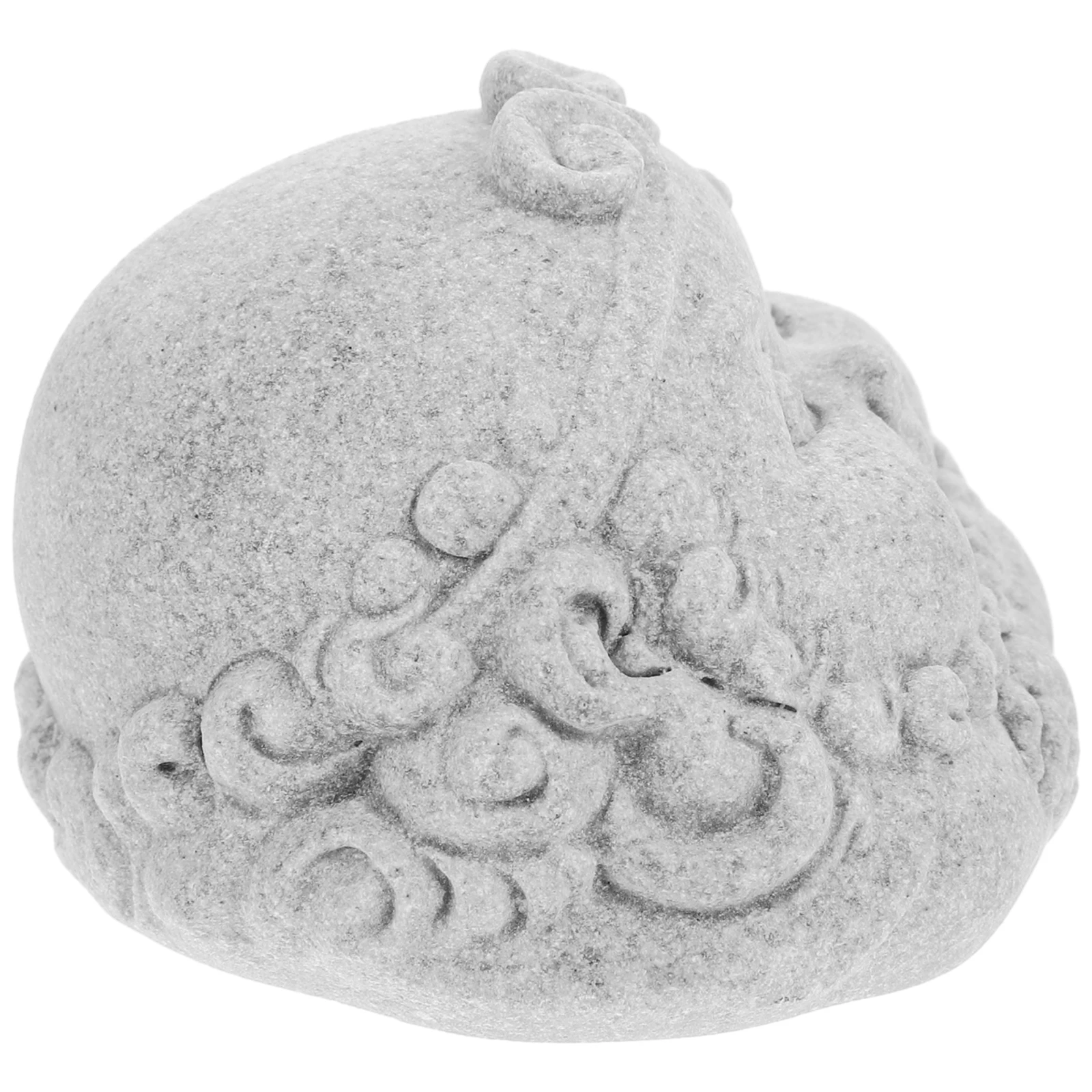 

Buddha Statue Ornament Aquarium Figurines Fish Tank Landscape Stone Home Decor Sandstone Zen Sculpture Reusable