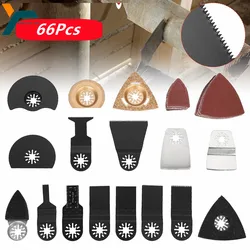 66Pcs Oscillating Multitool saw blade sandpaper For Fein Multimaster Ryobi Milwaukee Hitachi Black&Decker Chicago Dewalt Bosch