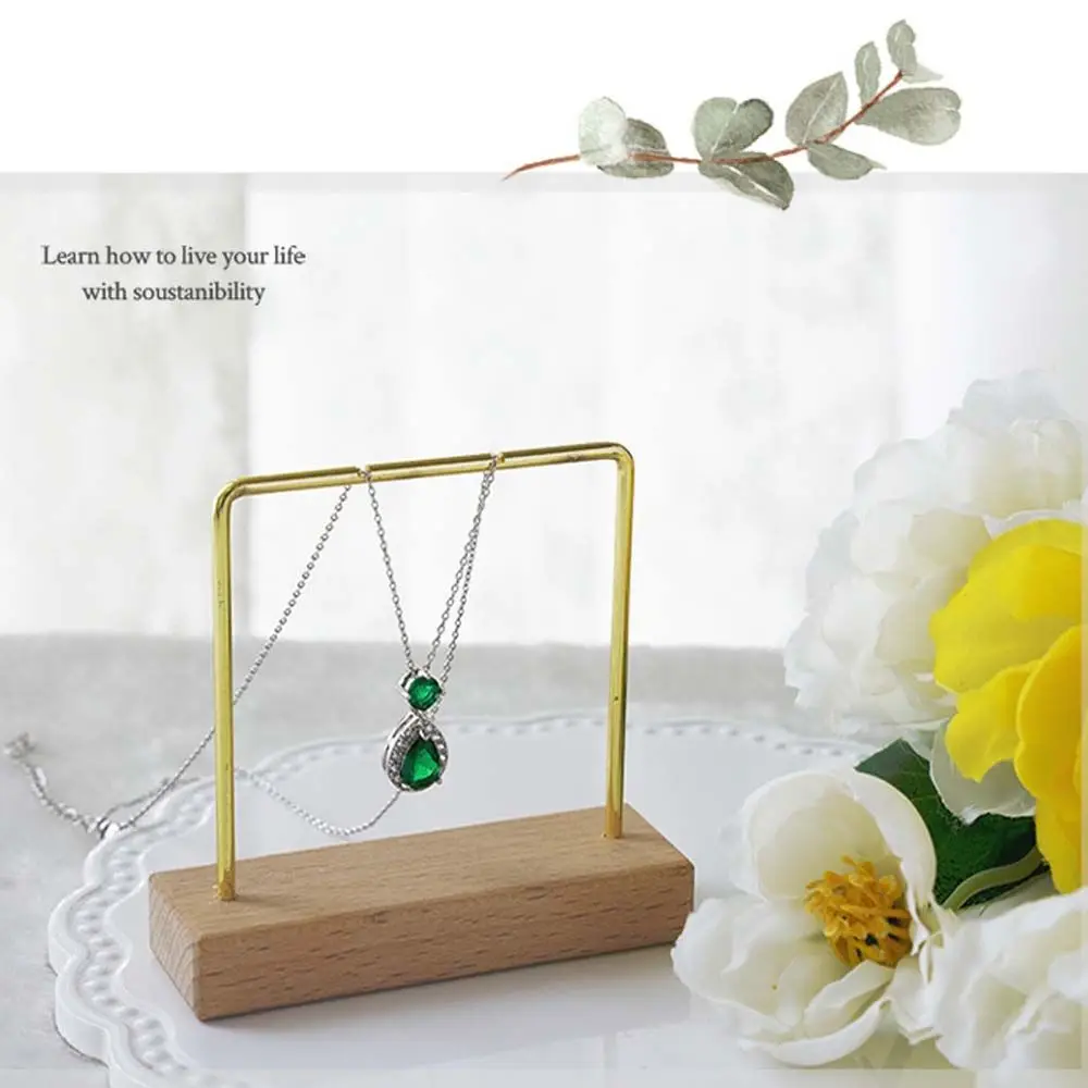 Jewelry Shooting Display Props Metal Jewelry Storage Rack Wood Earring Rack Earring Hanger Jewelry Rack Jewelry Display Stand