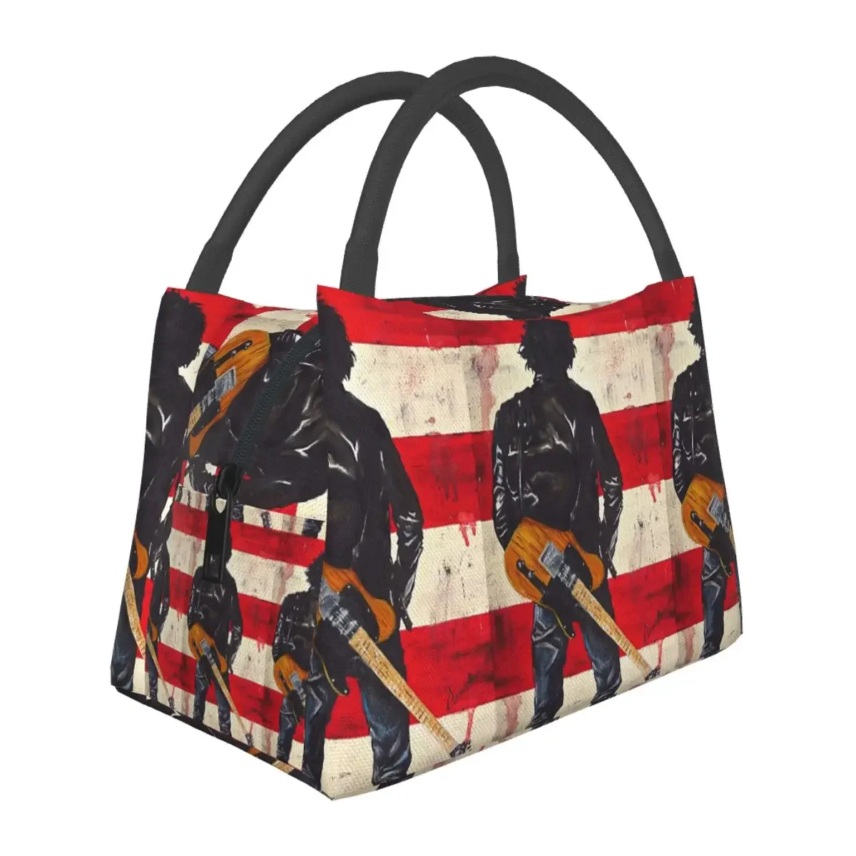 Bruce Springsteen Lunch Bags Insulated Bento Box Resuable Lunch Tote Picnic Bags Cooler Thermal Bag for Woman Girl Work