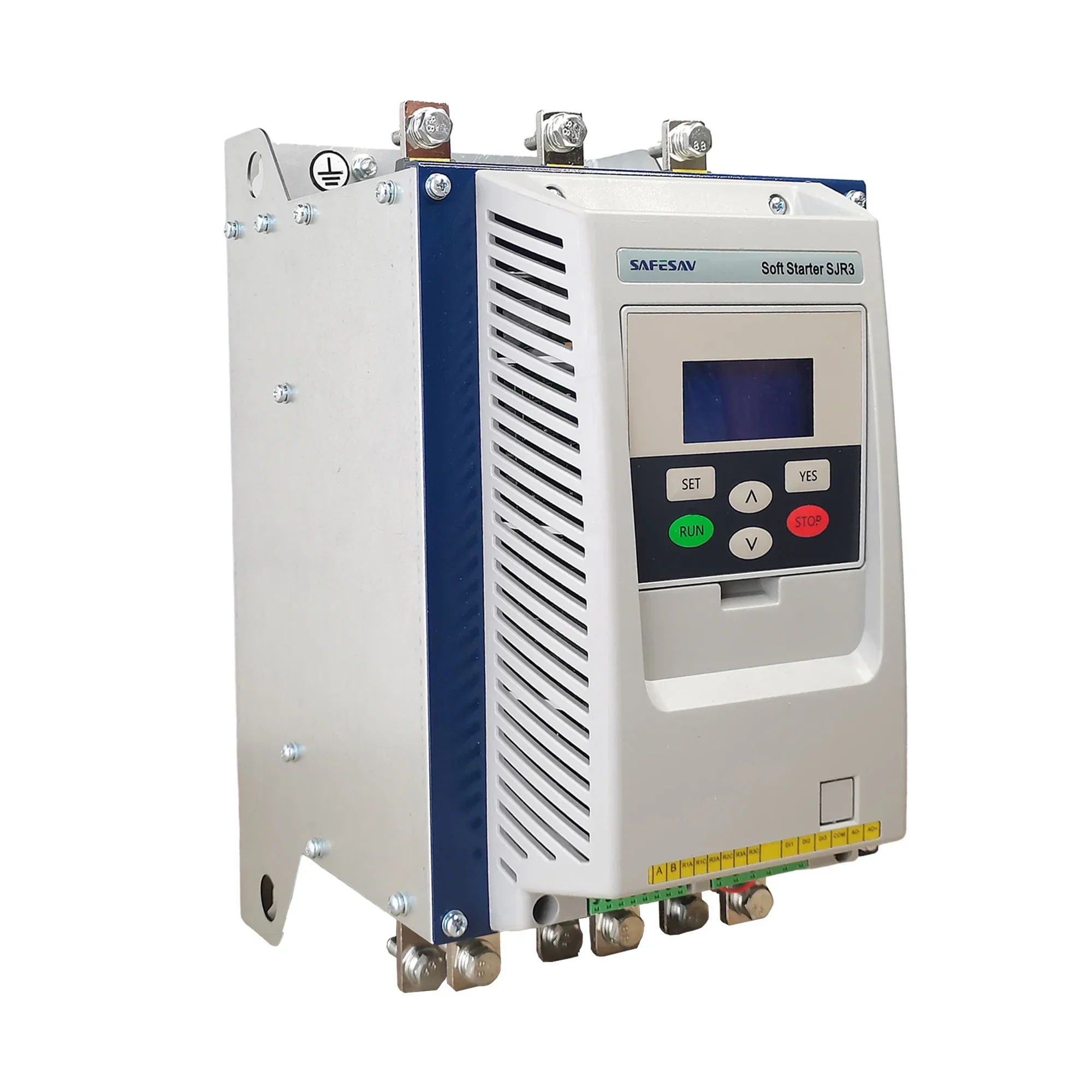 التيار المتناوب 3 المرحلة 380 فولت موتور لينة كاتب الشركة المصنعة 90kw SJR3-L سلسلة 50/60 هرتز تجاوز خارجي شاشة الكريستال السائل التحكم عن بعد المغناطيسي