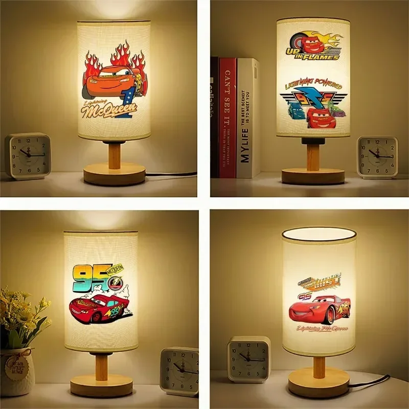 Lightning McQueen Cars cartoon sound control bedroom bedside lamp student learning eye protection voice small desk lamp gift