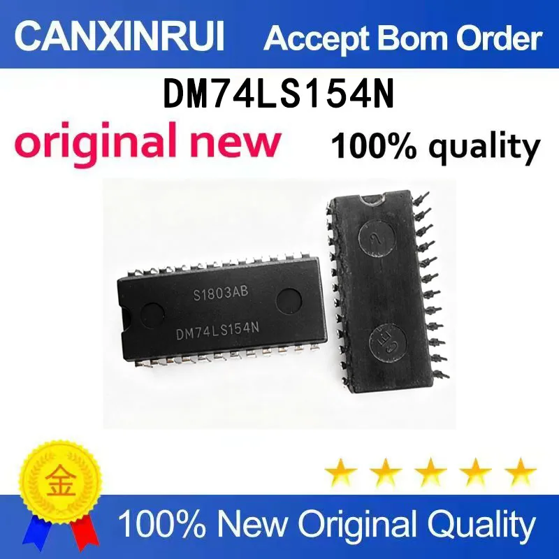 

(5-100 PCS) Brand new original DM74LS154N decoder/driver plug-in DIP-24 spot chip IC