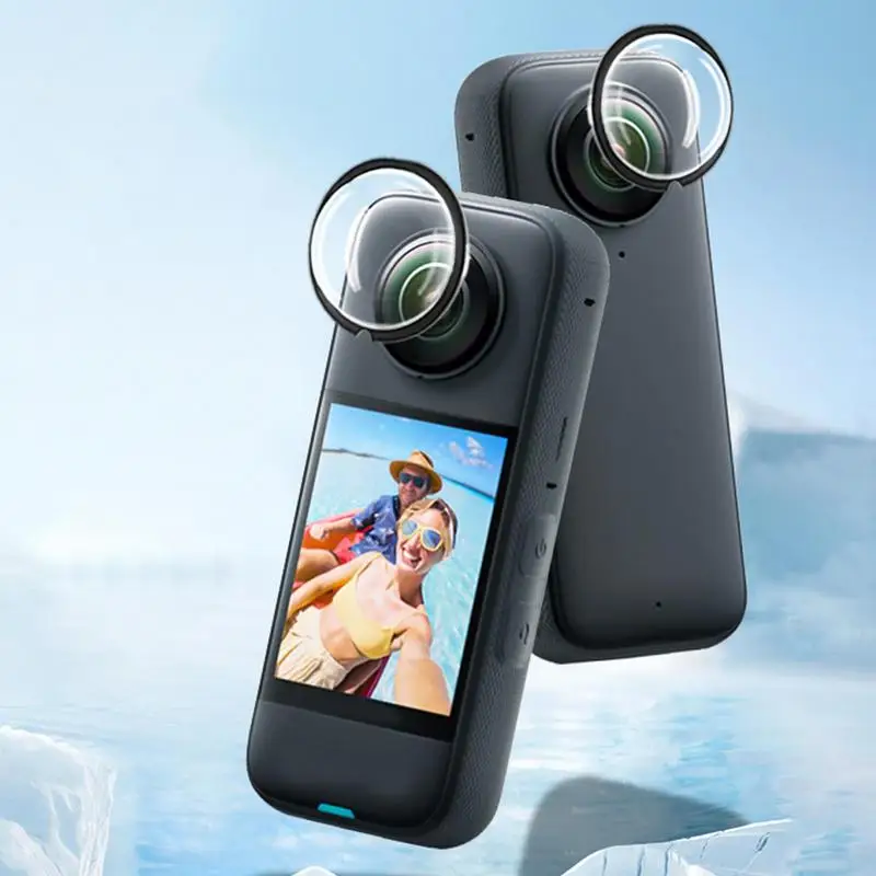 ل Insta360 X3 عدسة قبعات حامي عدسة الحرس ل Insta 360 X3 كاميرا حامي مجموعة المضادة للخدش حماية الملحقات