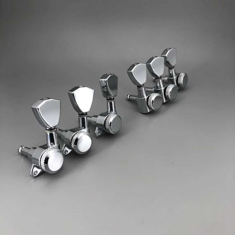 Keystone Schaller M6 Type Guitar Chrome Locking Deluxe Guitar Machine Head Tuners Tuning Pegs for Buckethead Guitar well 3R3L