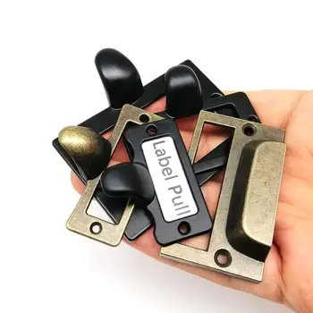 6個復古復古標籤把手,可作名片框、家具、文件櫃、抽屜、珠寶盒等金屬材質。 10 最佳銷售 金屬把手 - №10