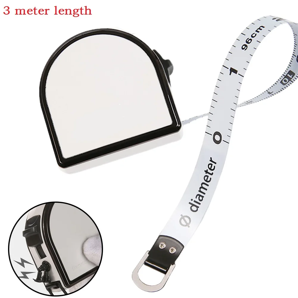 

Automatically Locked Measuring Tape Ruler Metric Ruler Plastic Retractable Waterproof Wear-resistant 300CM High-precision