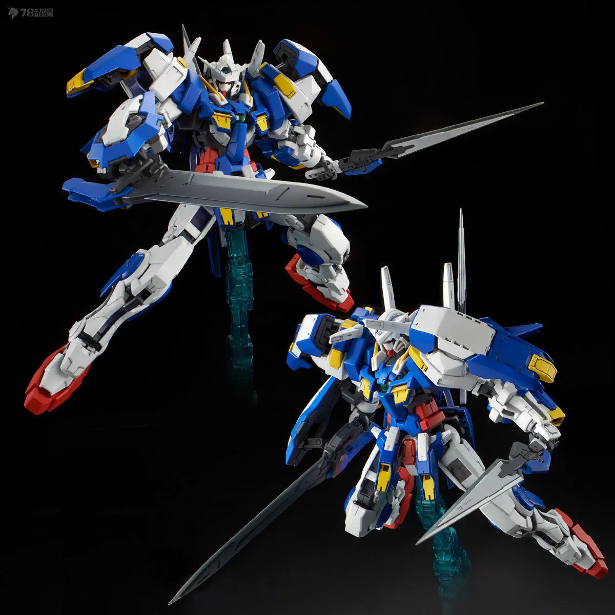 Bandai original mg web-versão exclusiva série gudam avalanche exia 1/100 anime montagem modelo brinquedos presente para meninos colecionáveis