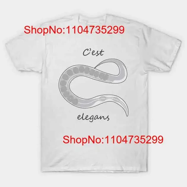 تي شيرت Cest Elegans Scientific Biology Research Premium فكرة رائعة أفضل تي شيرت S 3XL عتيق مغسول للجنسين ناعم ومريح