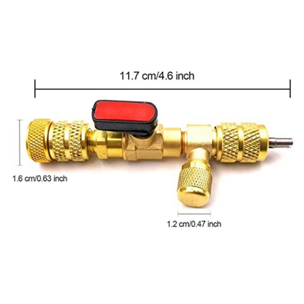 

Valve Core Remover Dual Size 1/4" & 5/16" Port Installer Tool Integrally Formed Prevent Air Leakage 230mmX16mm