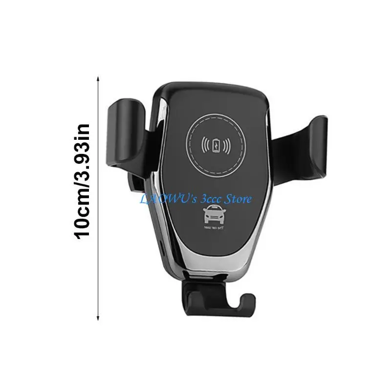 Y8AD Wireless Fast Car Mount Air Vent ventilação do celular Chargings Stand 10W