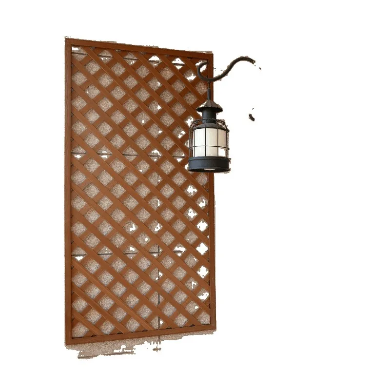Fence fence fence balcony courtyard garden white partition climbing vine flower stand