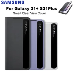 Original  Samsung Mirror Cover Clear View Phone Case For Galaxy  S21+ S21Plus S-View Flip Cover Intelligent Case Made in Vietnam