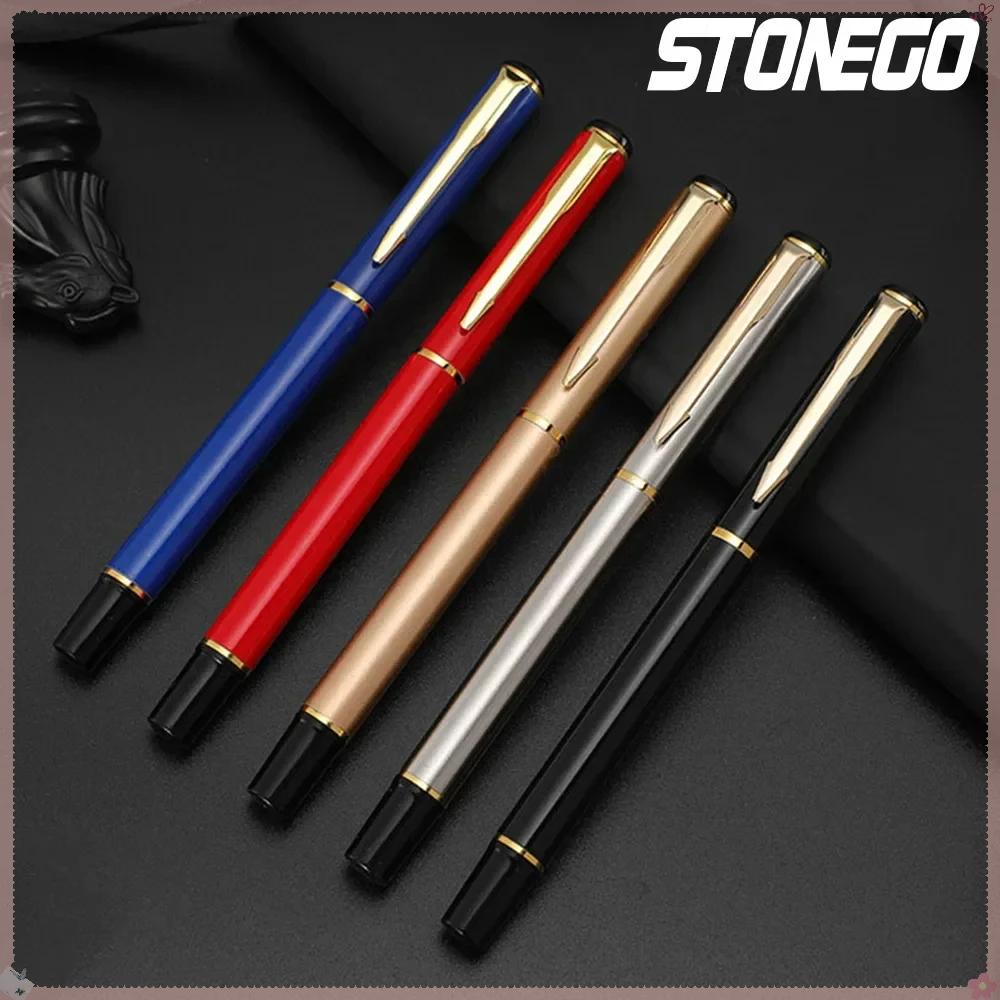 

Роскошная металлическая шариковая ручка STONEGO для бизнесмена, подпись, офисные школьные канцелярские принадлежности, подарок
