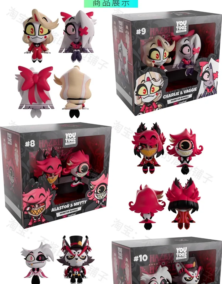 

Genuine Original Hazbin Hotel Alastor Action Figure Toy Pvc Model Collection Alastor & Niffty Charlie & Vaggie Doll For Gift