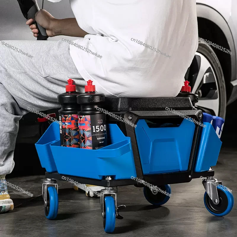 

car beauty work stool thickened multi-functional maintenance film polishing construction storage