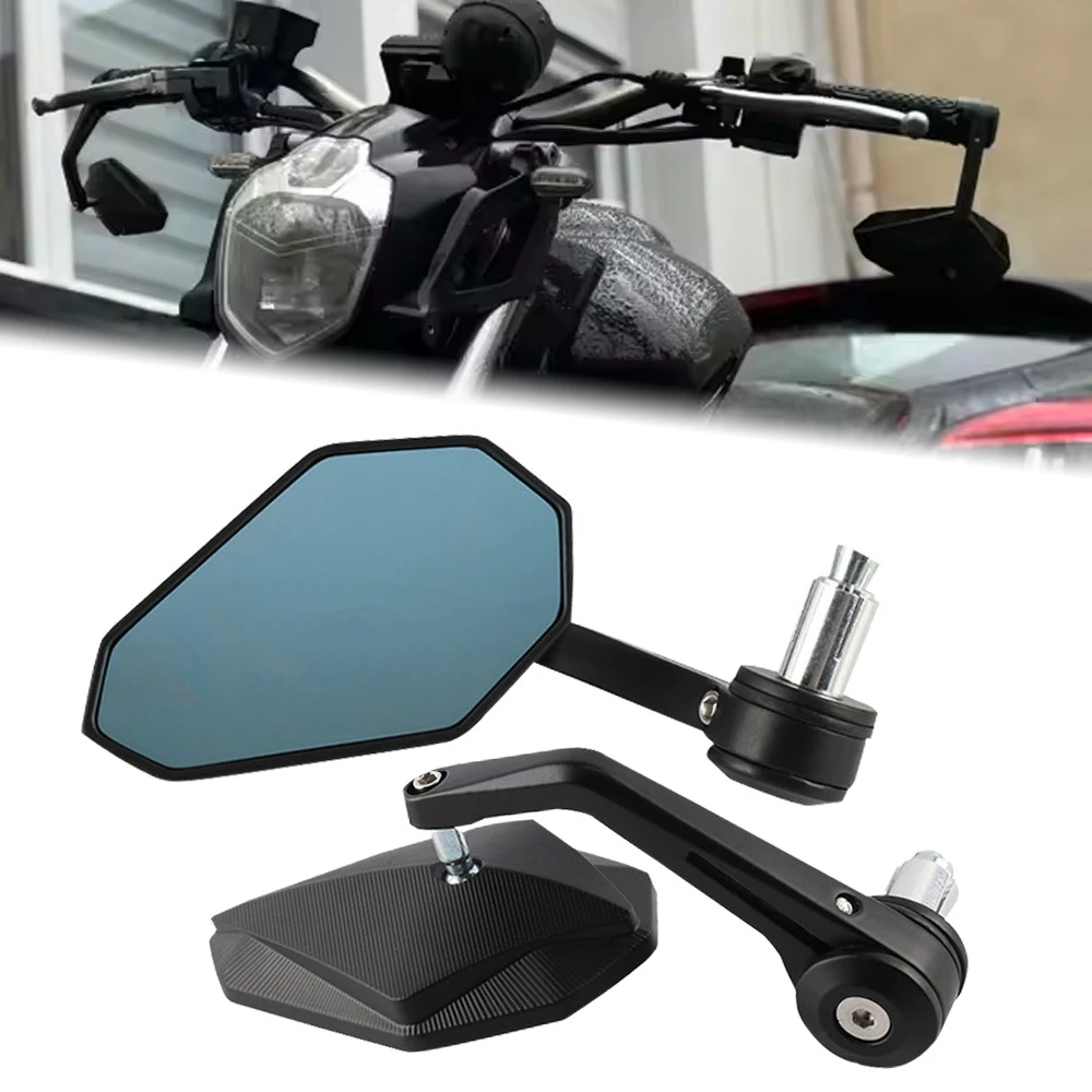 Espelho Retrovisor Lateral de 7/8\" para Motocicleta, Acessórios para BMW, Honda, CB650R, Ducati, Kawasaki, Yamaha, Suzuki, Benelli