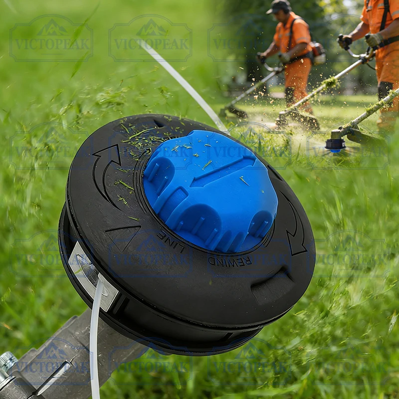 M10*1.25mm Grass Lawn Mover Trimmer Head for Brush Cutter Lawn Mower Garden Machinery Parts Replacement Accessories