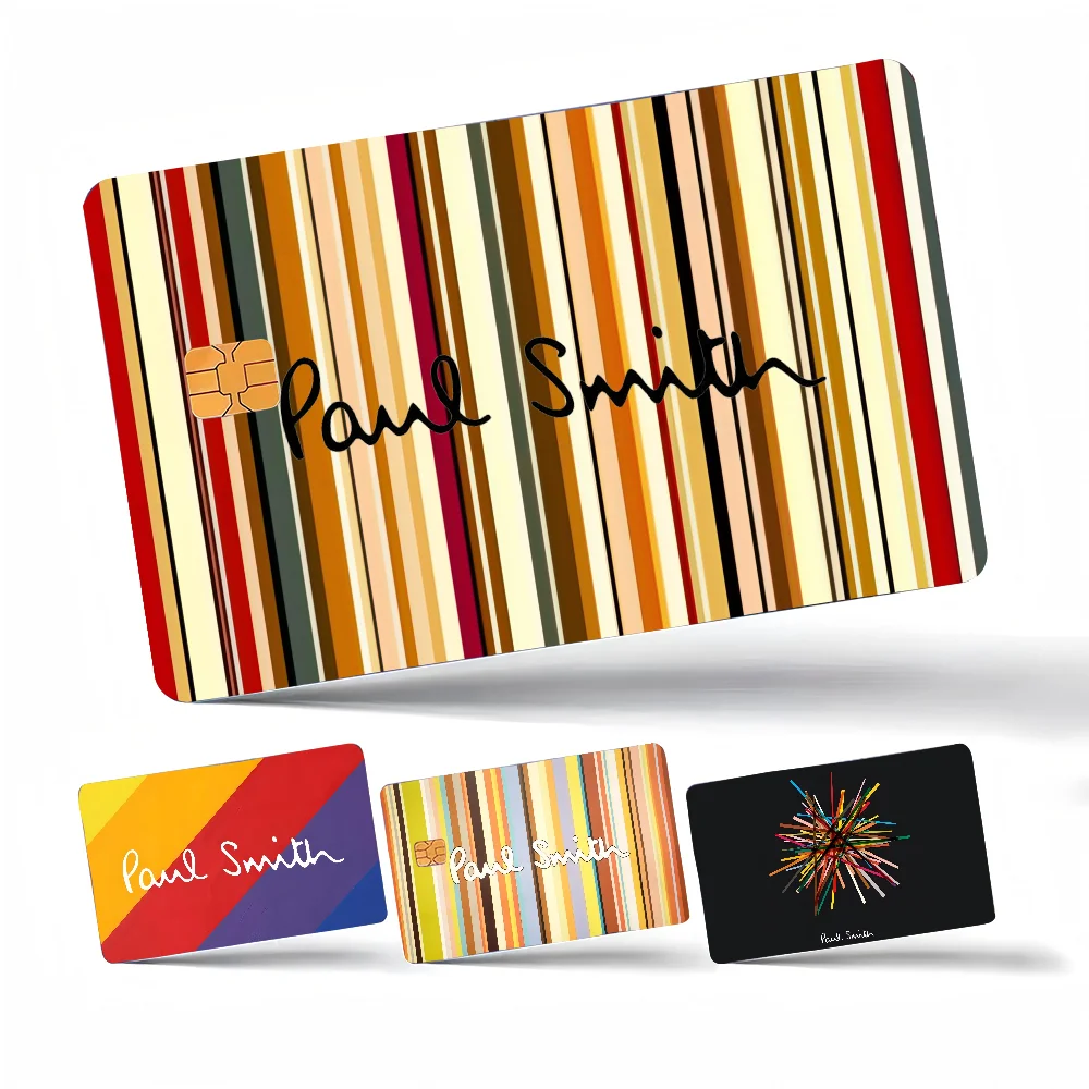 S_Smiths Fashion P_Paul Anmie Sticker Film Skin Cover für Kreditkarte, Debit, Bankkarte vorne