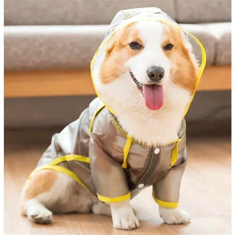 Corgi Dog Raincoat Welsh Corgi Waterproof Clothing Pet Rain Jacket Pembroke Welsh Corgi Clothes Coat Outfit Costume Dropshipping