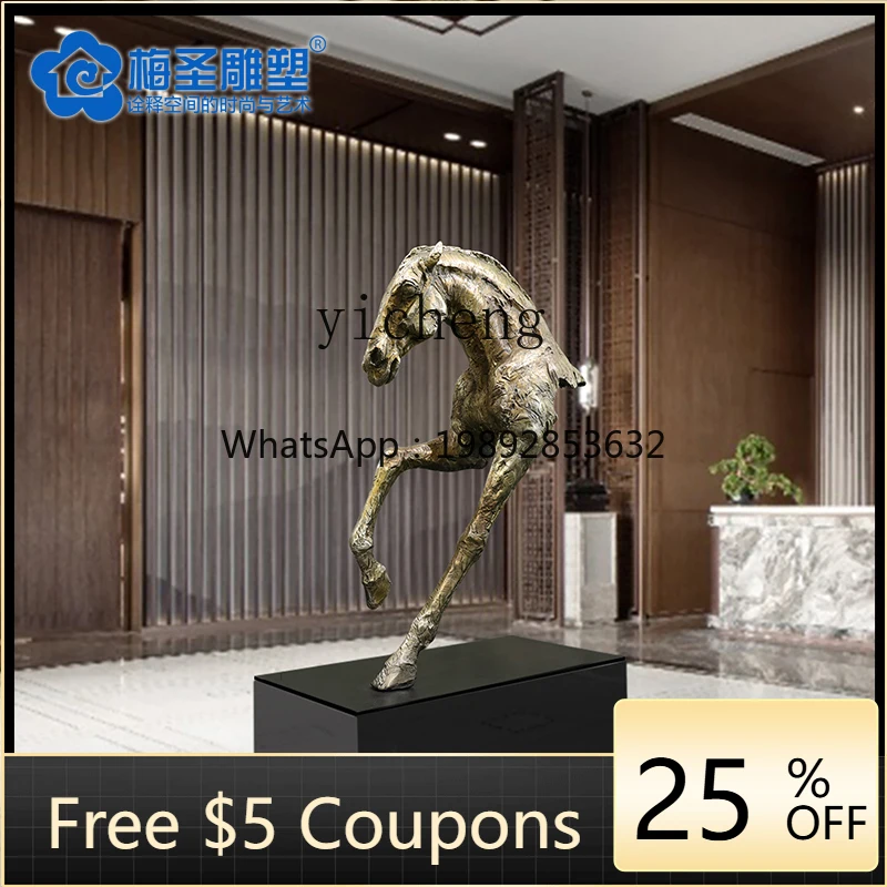 L2-4  Hotel Lobby Matou Sculpture Club Sales Department Hall Entrance Aisle Floor-to-ceiling ornaments Crafts