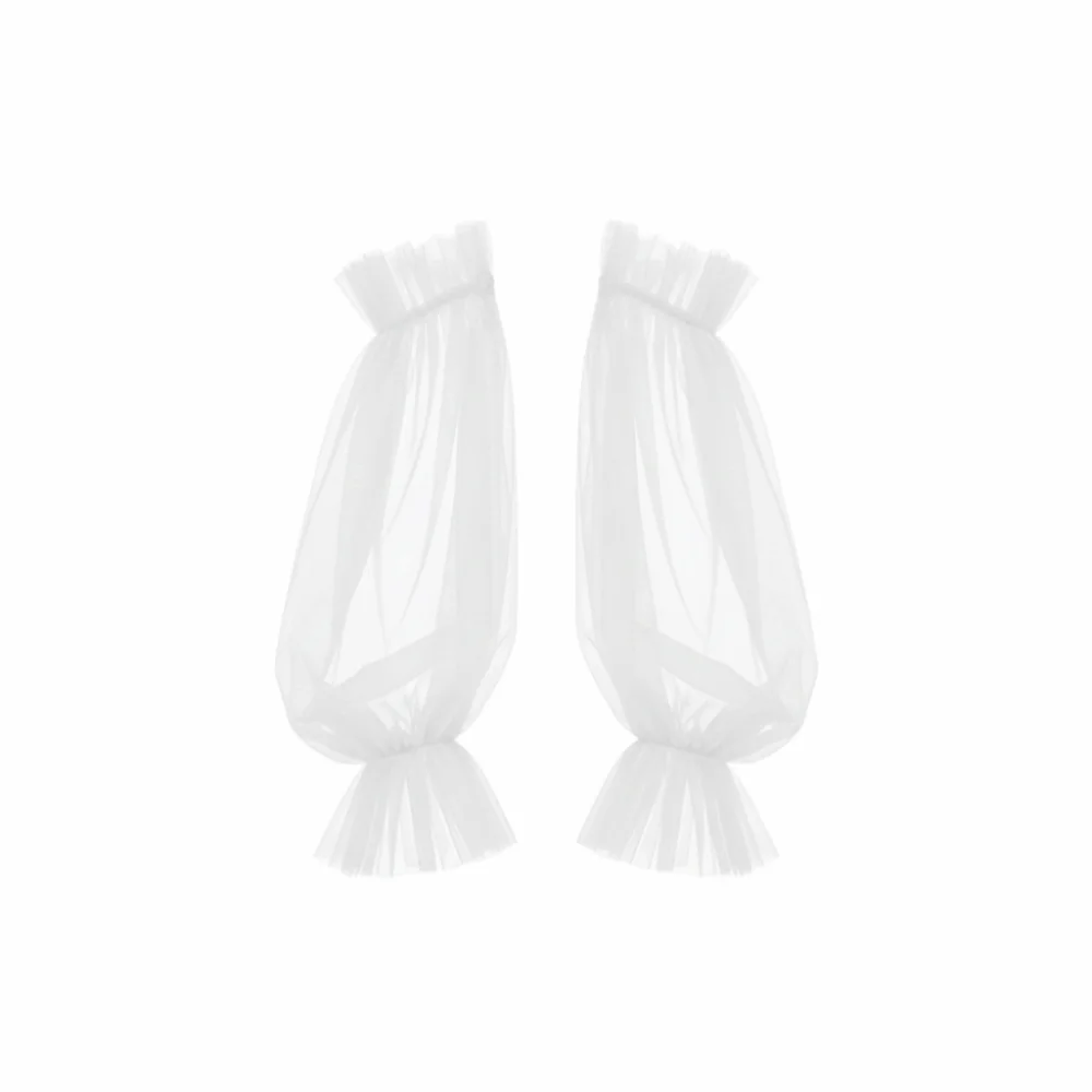 Fashion Elastic Cuff Bride Wedding Gloves Wedding Dress Soft Gauze Dress Removable Sleeve Solid Color Detachable Tulle Party