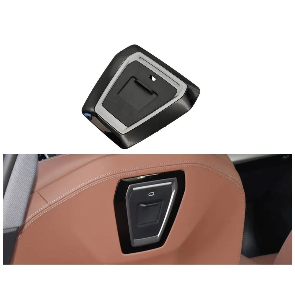 For BMW for g60 G68 5 Series Seat Backrest Cover Plate Decorative Frame 52105A20CA7 ABS+PC 142MM 141MM 87MM Two Color Options
