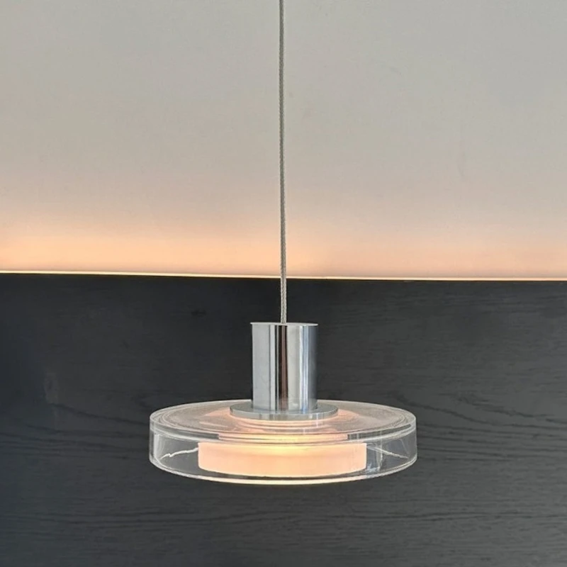 Nordic LED Glass Pendant Light Simple Modern Restaurant Bar Counter Coffee Shop Bedside Pendant Lamp Interior Decor Lighting