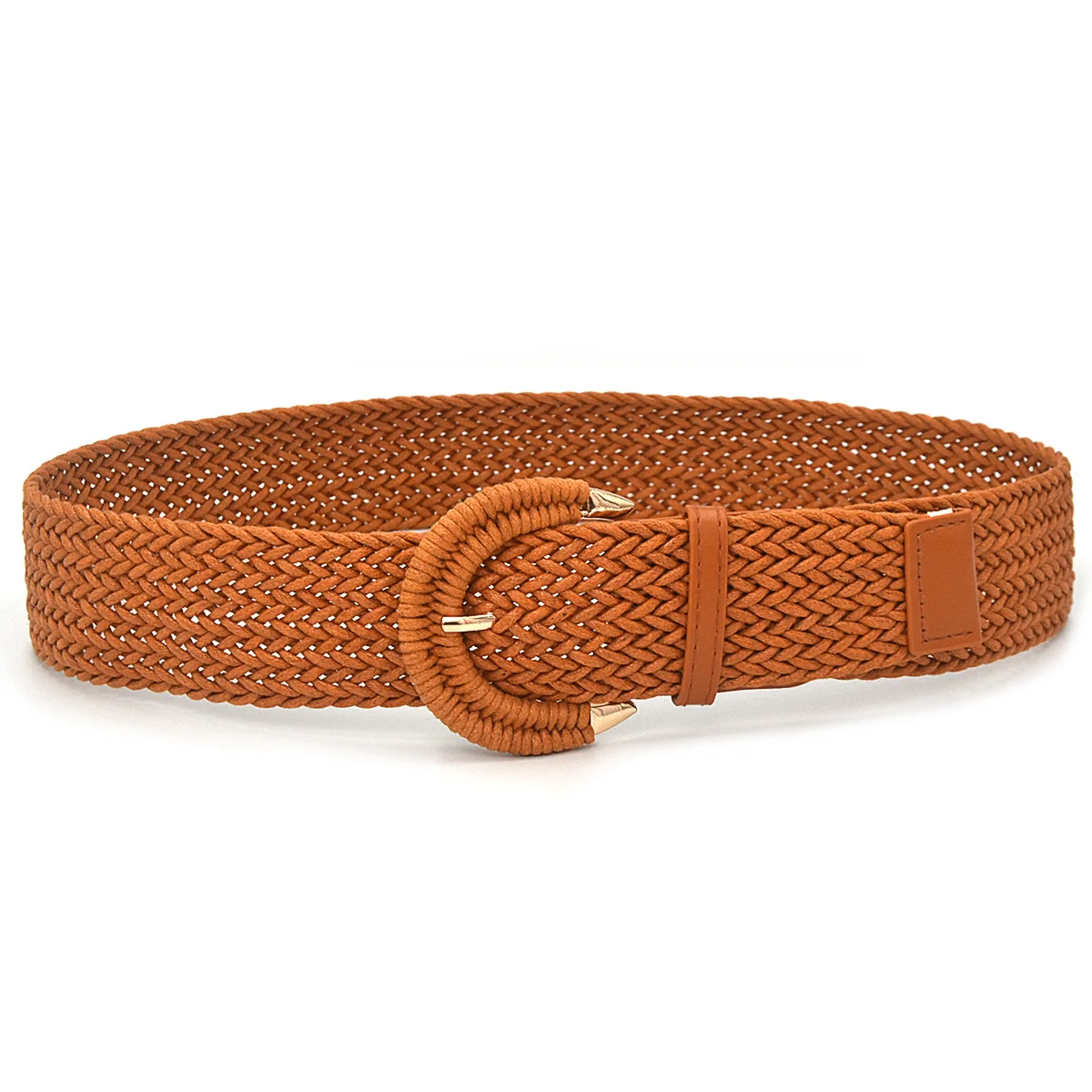 عالية الجودة المرأة واسعة حزام منسوج لفساتين الروطان مضفر حزام خصر القش الرافية بوهو حزام للجينز الملحقات الكلاسيكية #4