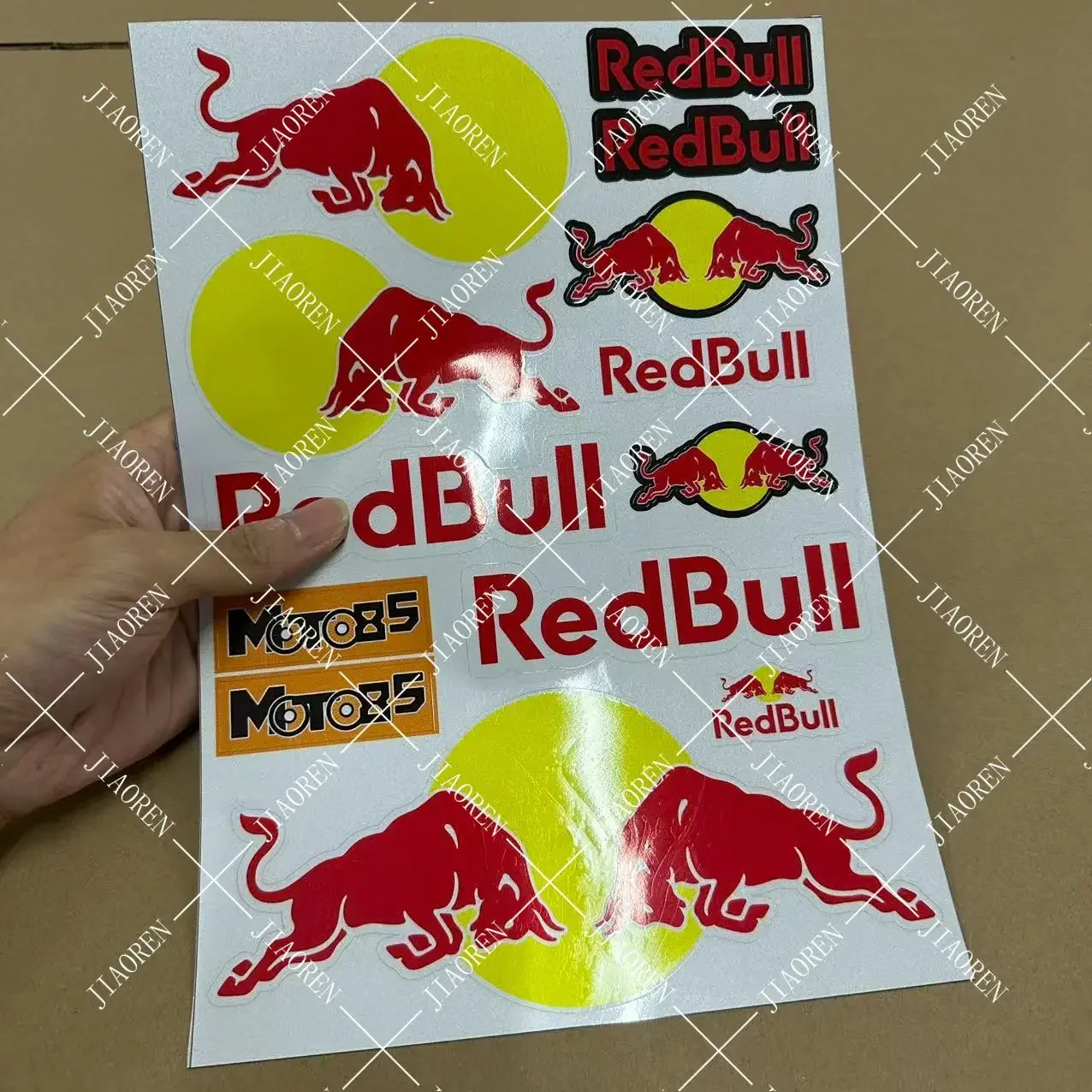 

Рождественские наклейки с красным быком, наклейки на мотоцикл, логотип на бак