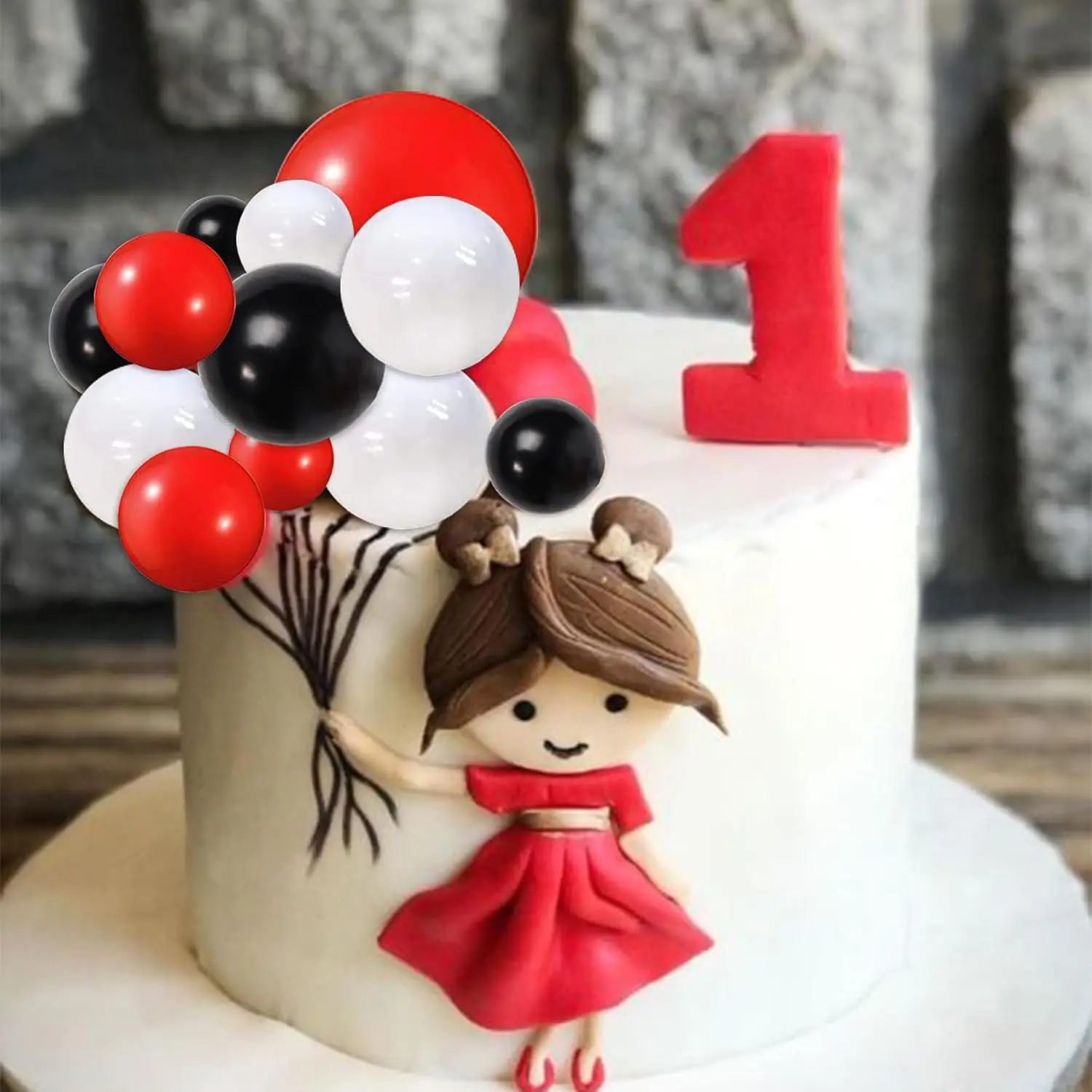 24 Stück Kugeln, Kuchendeckel, Cupcake-Topper, Schaumstoff-Kugeln, Kuchendeckel, Dekorationen für Hochzeit, Babyparty, Geburtstag, Partyzubehör – Detail 5
