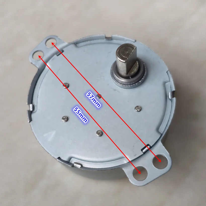 50TYZ-0.2B02  220V 8/10r/min 4W  CCW AC gear motor 7mm D shaft permanent magnetic synchronous motor~