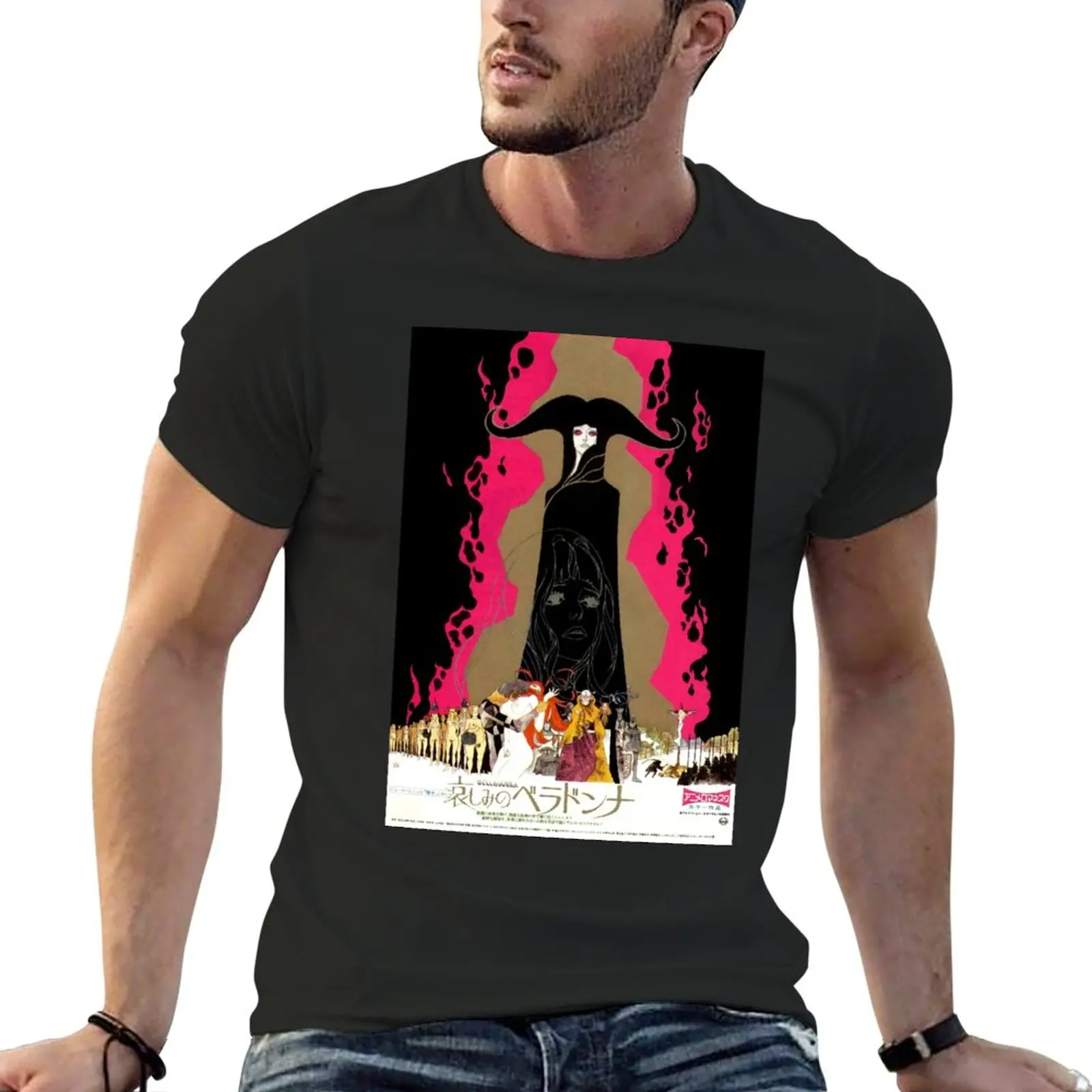 belladonna sad girl darkness T-Shirt customs graphics anime clothes men clothing