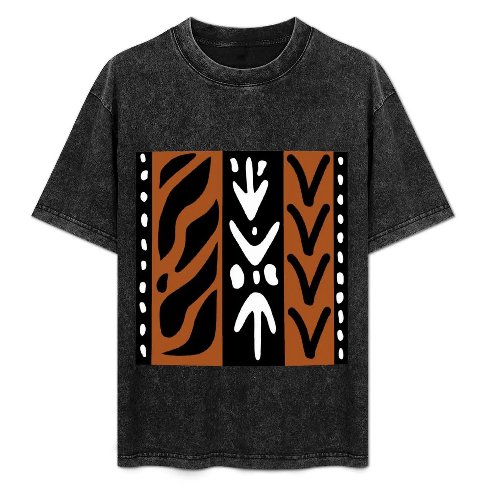 

African Deco Bogolan Design T-Shirt blanks customs street wear mens graphic t-shirts hip hop