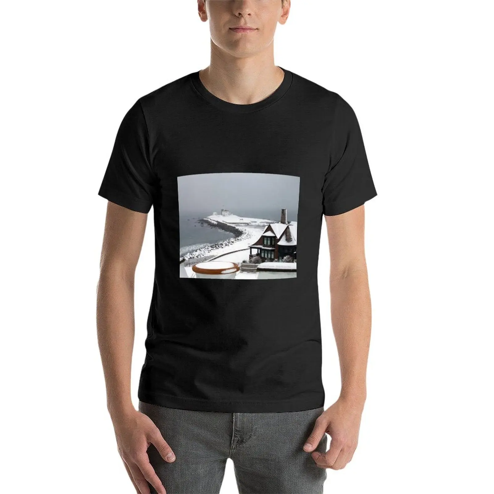 WINTER IN WATCH HILL T-shirt oversizeds sublime black t shirts for men