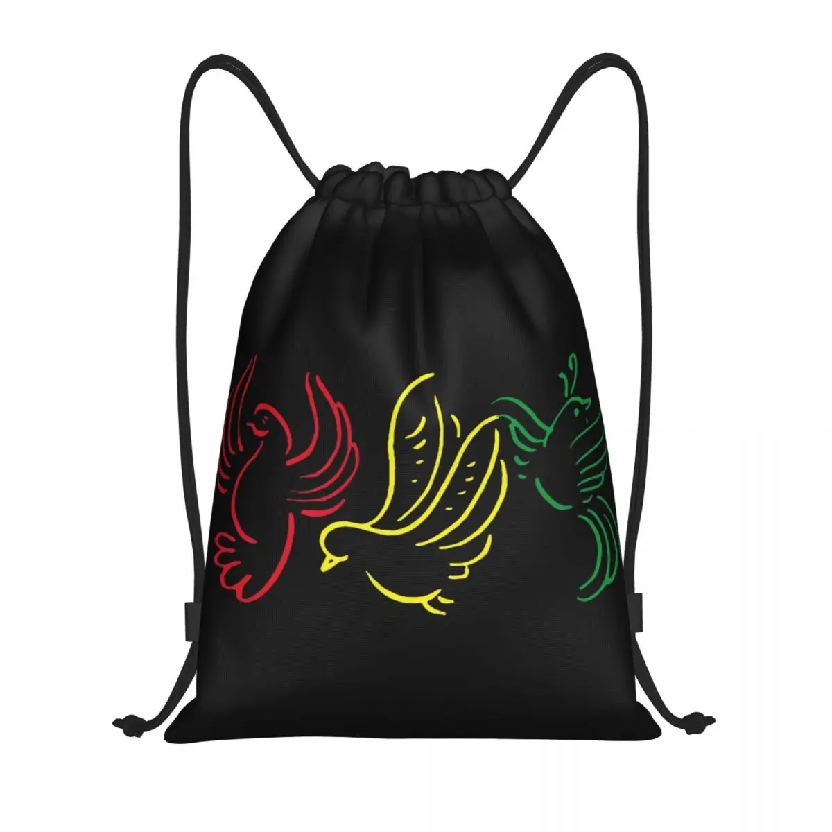 Custom Ajaxs Bobs Marleys 3 Little Birds Drawstring Bags for Shopping Yoga Backpacks Men Women Sports Gym Sackpack