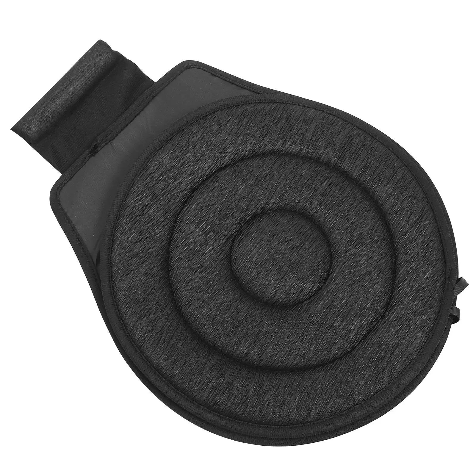 

360 Degree Rotating Car Seat Cushion Black Double Ring EVA Material Swivel Mat Portable Office Pregnant Women Safe Comfortable