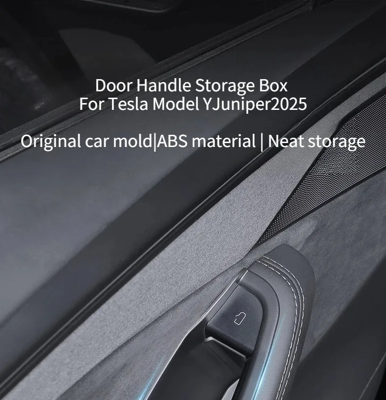 Für Tesla Model Y/YL Juniper 2025+ Türgriff-Aufbewahrungsbox Vordere und Hintere Tür-Aufbewahrungsbox Organizer-Schlitz Zubehör – Detail 1