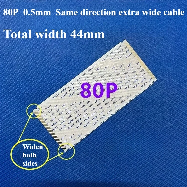 1pcs Gold-plated Ffc Fpc Flat Flexible Cable Awm 20706 20861 105c 60v Vw-1 0.5mm Pitch 40/50/55/60/68/80/96 Pin