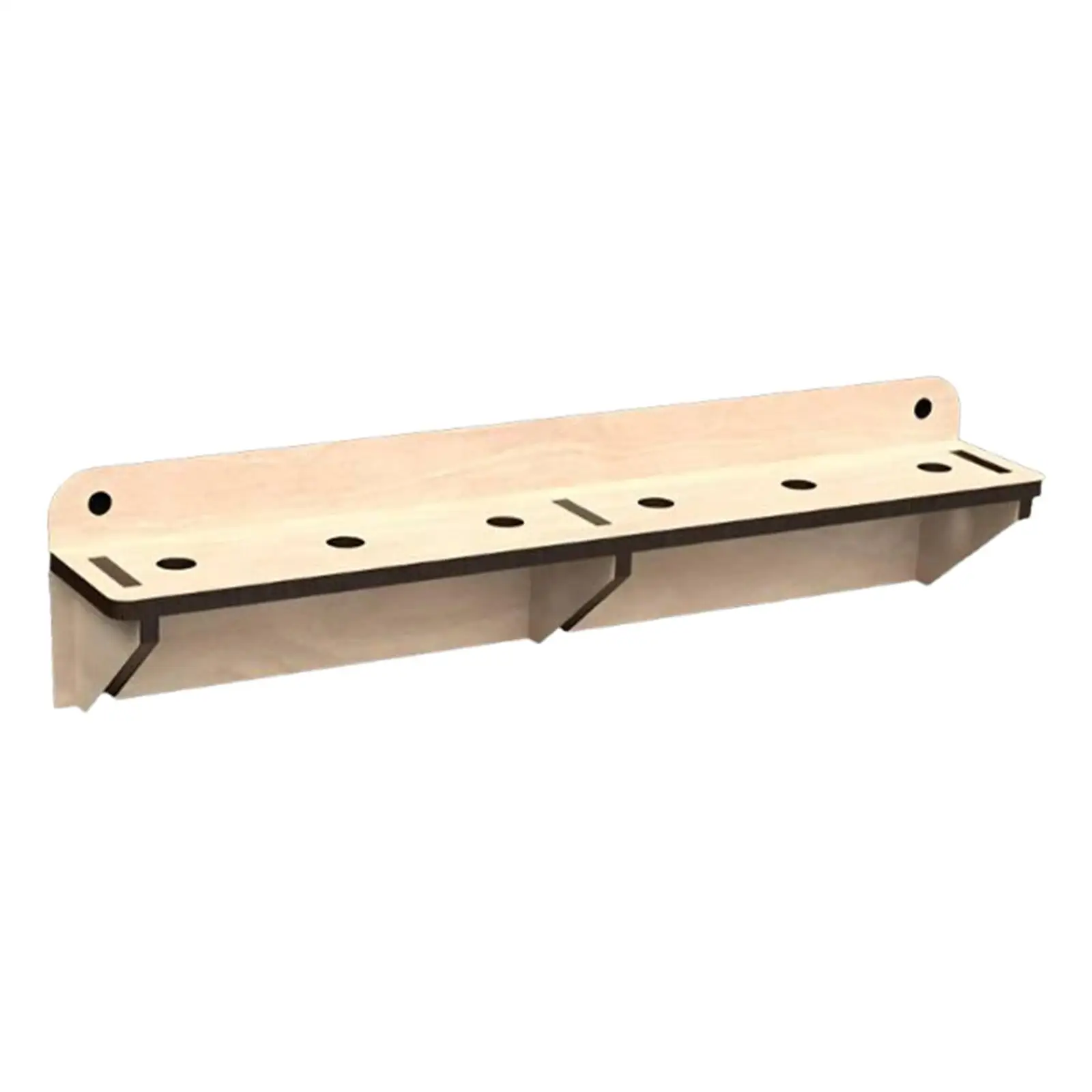 Multi Holes Screwdriver Organizer Wood Tool Holder Easy Installation Storage Rack for Garage Shed Workshop