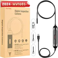 Autel-Caméra d'inspection automobile MaxiVideo MV108S, support de tête d'image 8.5mm, MK906BT, MK908P, MS906BT, Elite 2, MS906TS, MS906Pro