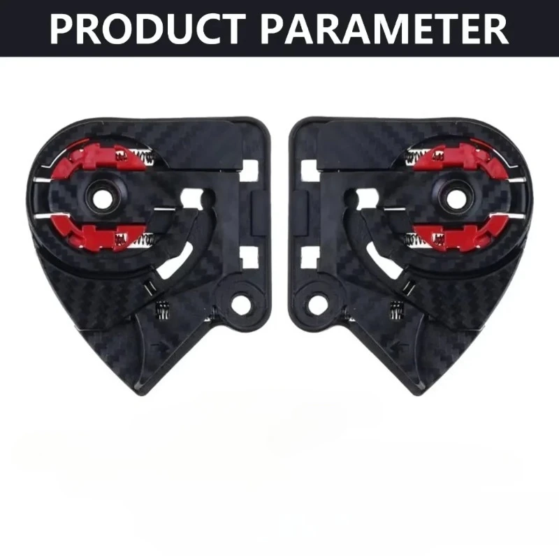 1 Pair Helmet Visor Base Replacement for LS2 Helmet FF801 FF323 FF390 FF397 OF521 Durable Plastic Visor Holder Accessories
