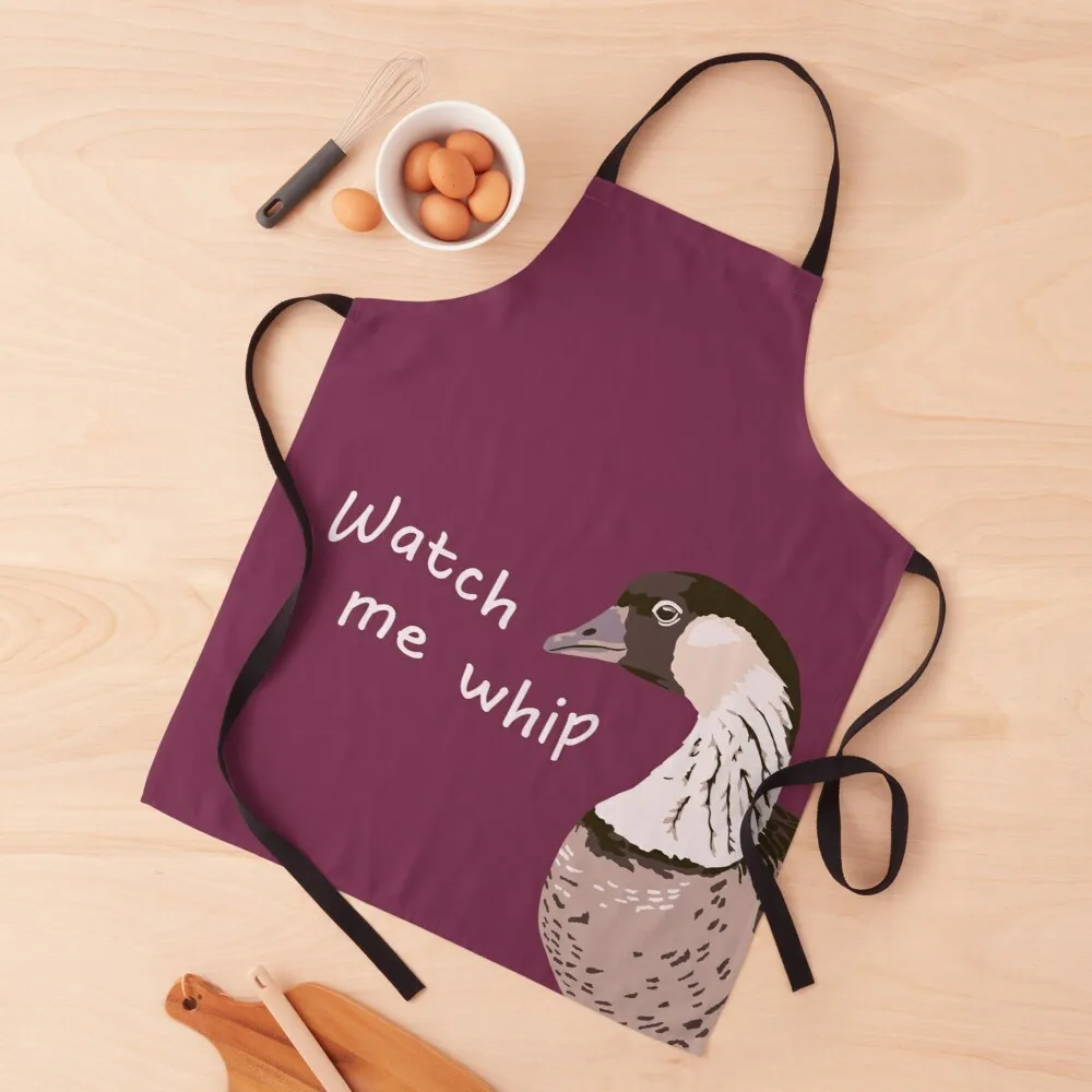 

Watch me whip - Nene Apron aprons for women Woman kitchen apron