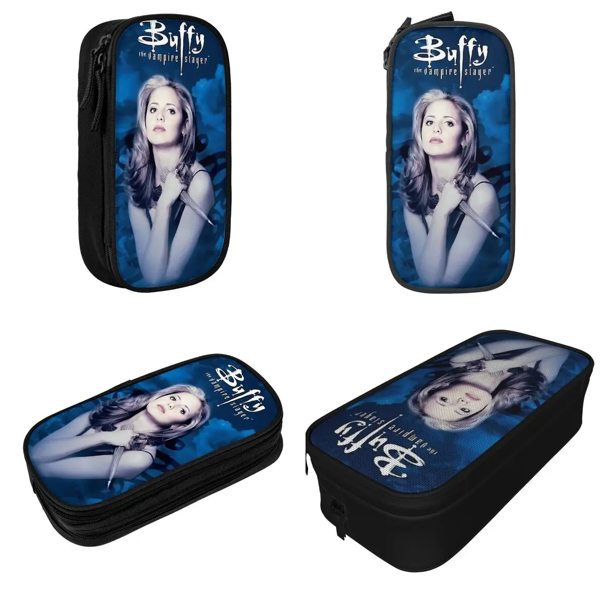 Buffy The Vampires Slayer Pencil Cases Pencilcases Pen Holder for Girl Boy Large Storage Pencil Bags Office Gifts Stationery