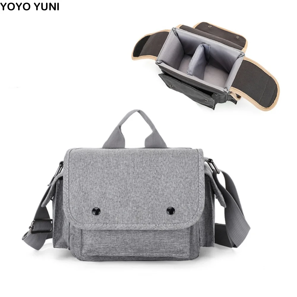 Multi-functional Digital DSLR Camera Bag Waterproof Wear Resistant Camera Storage Bag Padded Dividers Adjustable