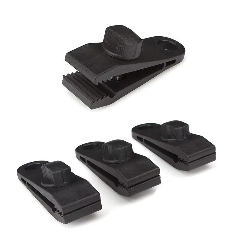 10er-Set Campingzelt-Clips, winddichte Krokodilklemmen, drehbare Kiefergriffe, Planenbefestigungsklammern, Outdoor-Vordach-Zubehör – Detail 2