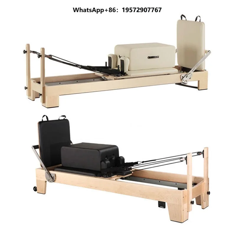 High Quality Body Yoga Exercise Wooden Bed Pilates Maple Reformer Bed Fitness Equipment Pilates Reformer