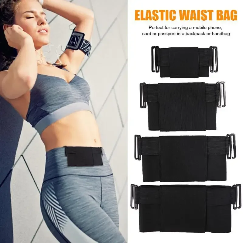 Ultrathin Womens Belt Bags Waist Pack Minimalist Invisible Card Wallet Fashion Waist Bag Phone Bag for Sports Outdoor