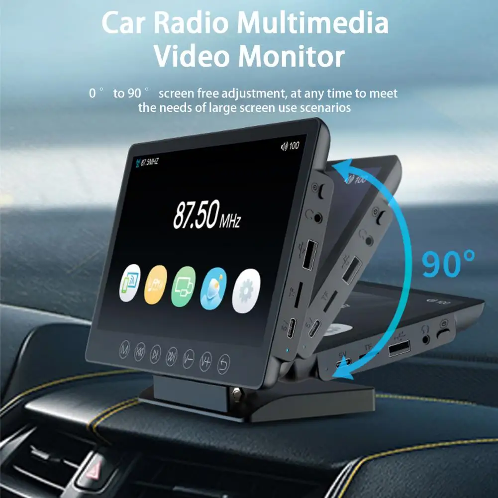 Car Video Display 1 Set Convenient LCD Screen Wide Compatibility  Portable Car TV Monitor Tablet Auto Accessories